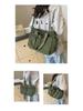 Large Capacity Corduroy Women's Shoulder Bag - Korean & Japanese Style Handbag