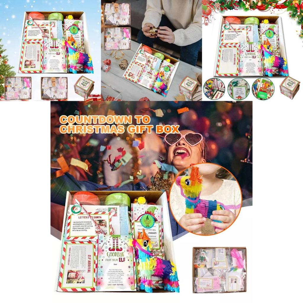 Uroczy 2024elf Zestaw Na 24 Dni Świąt Bożego Narodzenia Świąteczny Dekor Świąteczny Zestaw Akcesoriów