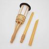 Bamboo Solar Torch with 12 LED Flame Light