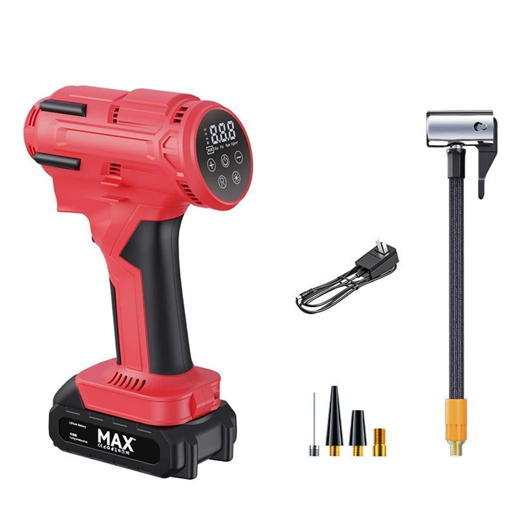 KeenPower Tire Inflator  Compressor, 21V Cordless Car Tire  with Rechargeable Li-ion Battery, 12V Car Power Adapter, Digital Pressure Gauge, Suitable