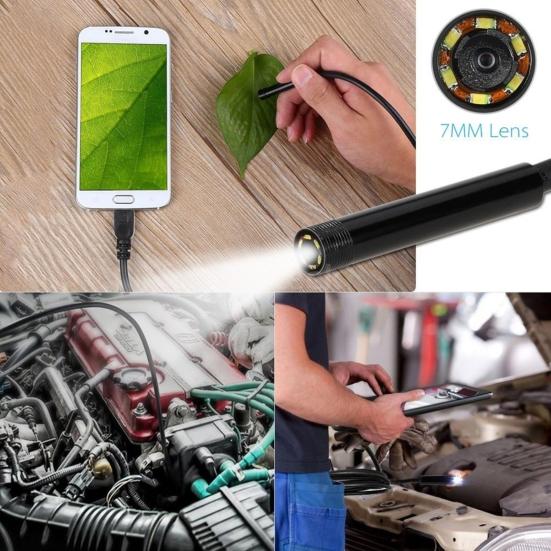 6LED 7mm Lens Endoscope IP67 Waterproof USB Cable Camera for OTG Smart Phones