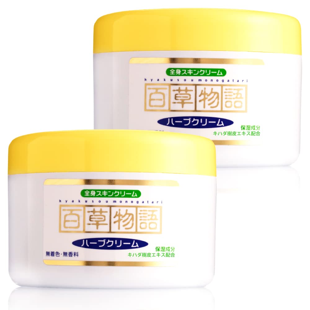 Hino Pharmaceutical Monogatari Herb 230g x 2 set Contains natural plant ingredients body skin [Hyakusa Cream] (whole cream)