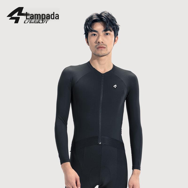 Lampara 2024 Eco-Friendly Men's Cool Cycling Jersey – Sweat-Wicking, Long Sleeve & Road Bike Ready