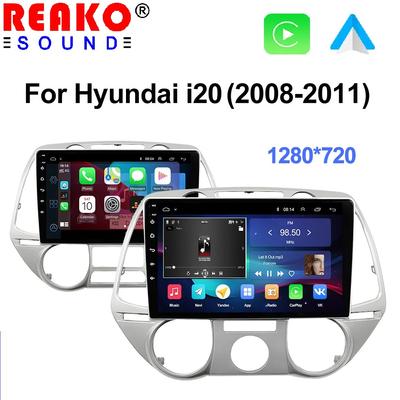 Autoradio multimédia Android 12 2 DIN pour Hyundai I20 2008 - 2012 Navigation GPS Stéréo 2Din Carplay Lecteur DVD