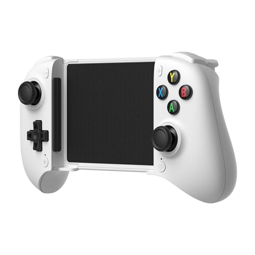 8BitDo Ultimate Mobile Game Controller for Android Devices, Bluetooth Mobile Game Controller with Hall Effect Joystick and Hall Triggers (White)