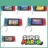 Super Mario Switch Modèle de Console de Jeu Porte-clés Pendentif Anneau de Clés Pour Cadeaux Enfants Noël