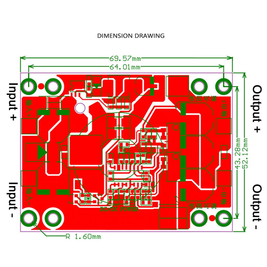 DC Step-up Step-down Buck-boost Module Constant Voltage & Current Regulated Adjustable Charging LED Power Convertor 12V 24V 36V