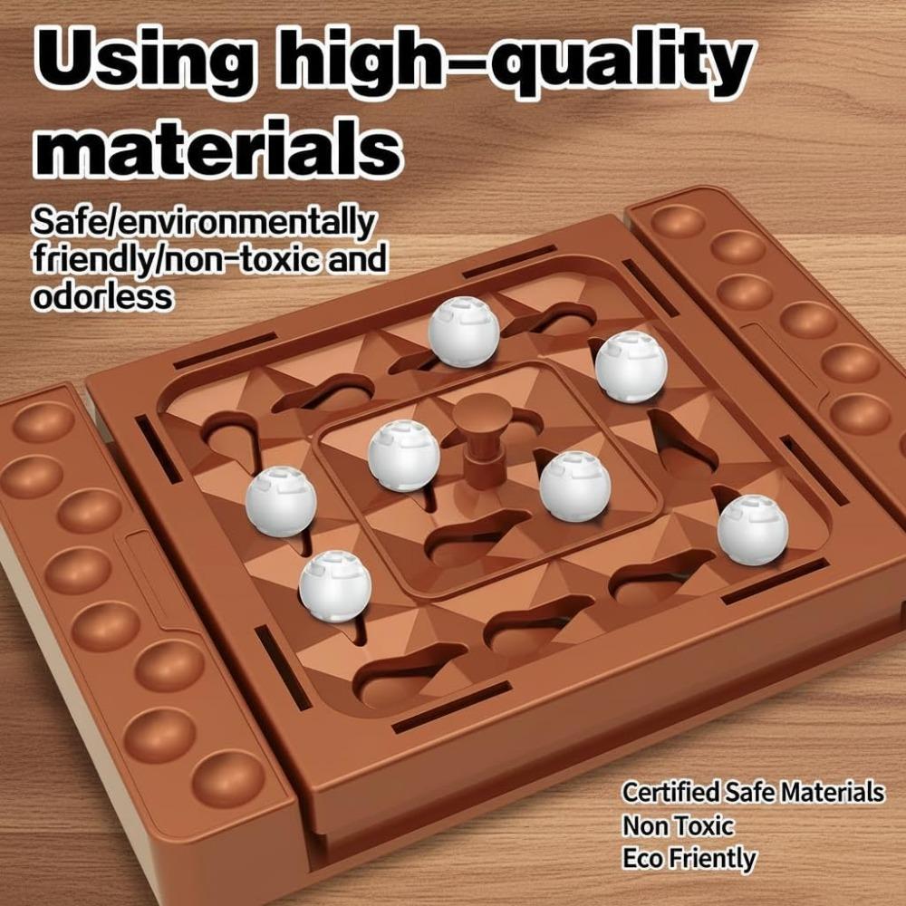 Orbital Logic Strategy Board Game, Family Four In a Row Chess Game Track Moves for 2-Player
