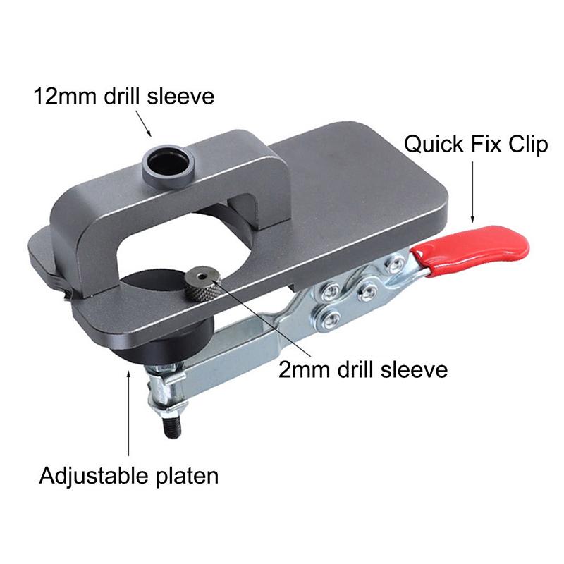 Furniture Hinge Drilling Woodworking Tools 35mm Hinge Boring Jig Kit Hinge Hole Opener Template Puncher Locator Cabinet