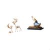 European Reindeer Ballet Dancer Sculpture Collectable Deer Lover Ornament Ballerina Girls Statue
