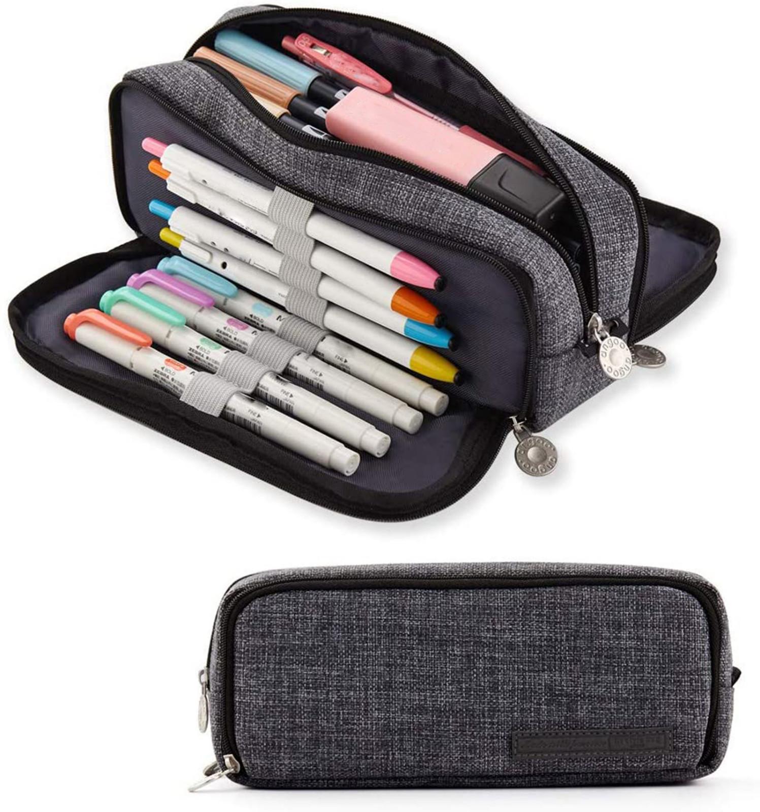 

Large-capacity Pencil Case Canvas Pencil Case Multifunctional Cosmetic Bag