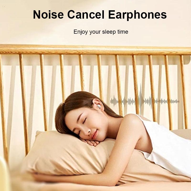 Bluetooth 5.4 Sleep Wireless Earphones Noise Cancel Headset HiFi Stereo Music Low Latency Painless Wear