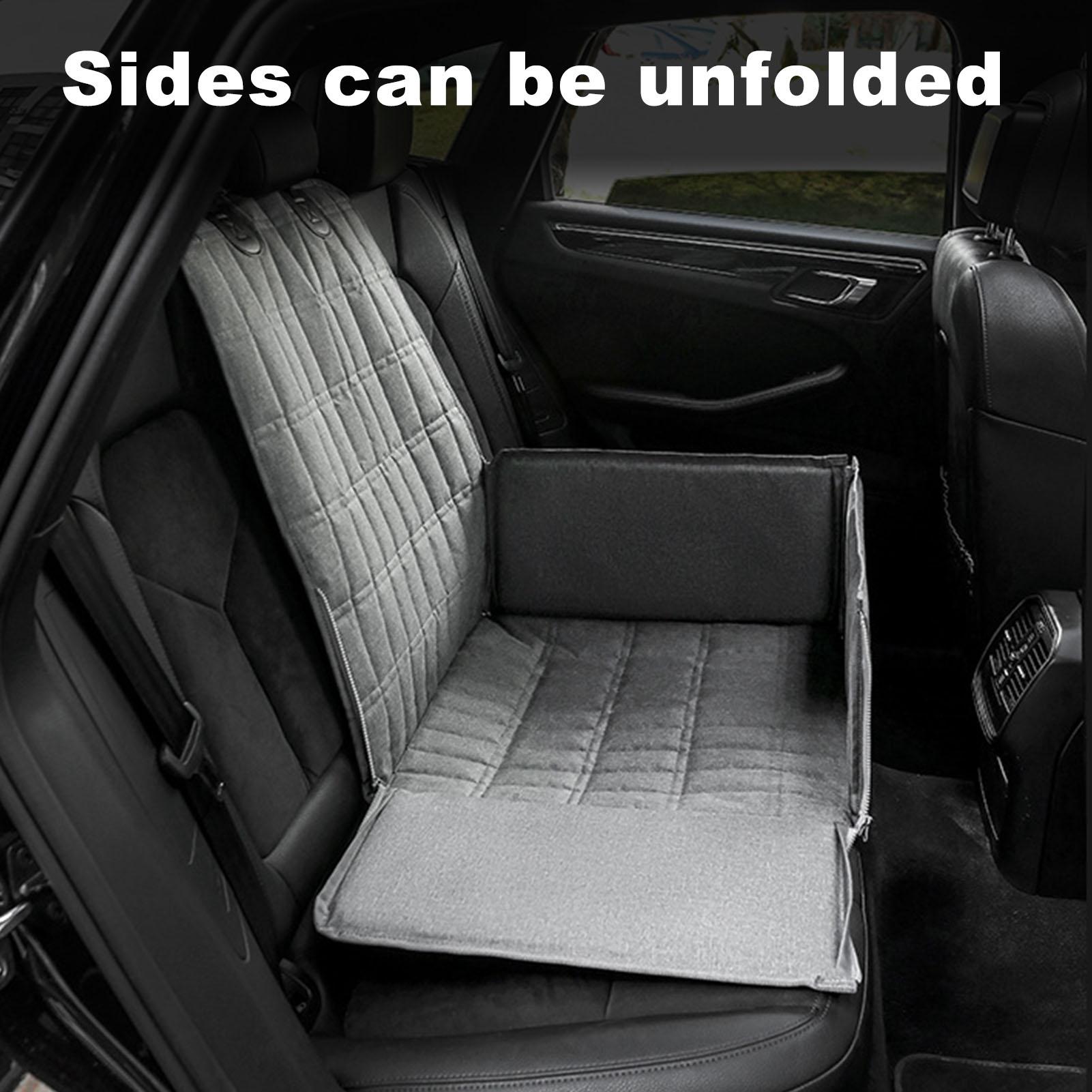 

Чехол на сиденье для собаки для заднего переднего сиденья Водонепроницаемый коврик для питомца Съемный коврик для собаки Многофункциональный дизайн Прочная ткань серый