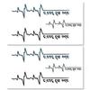 10pcs Tattoo Stickers Punk Men Women Waterproof Temporary English Letters Design