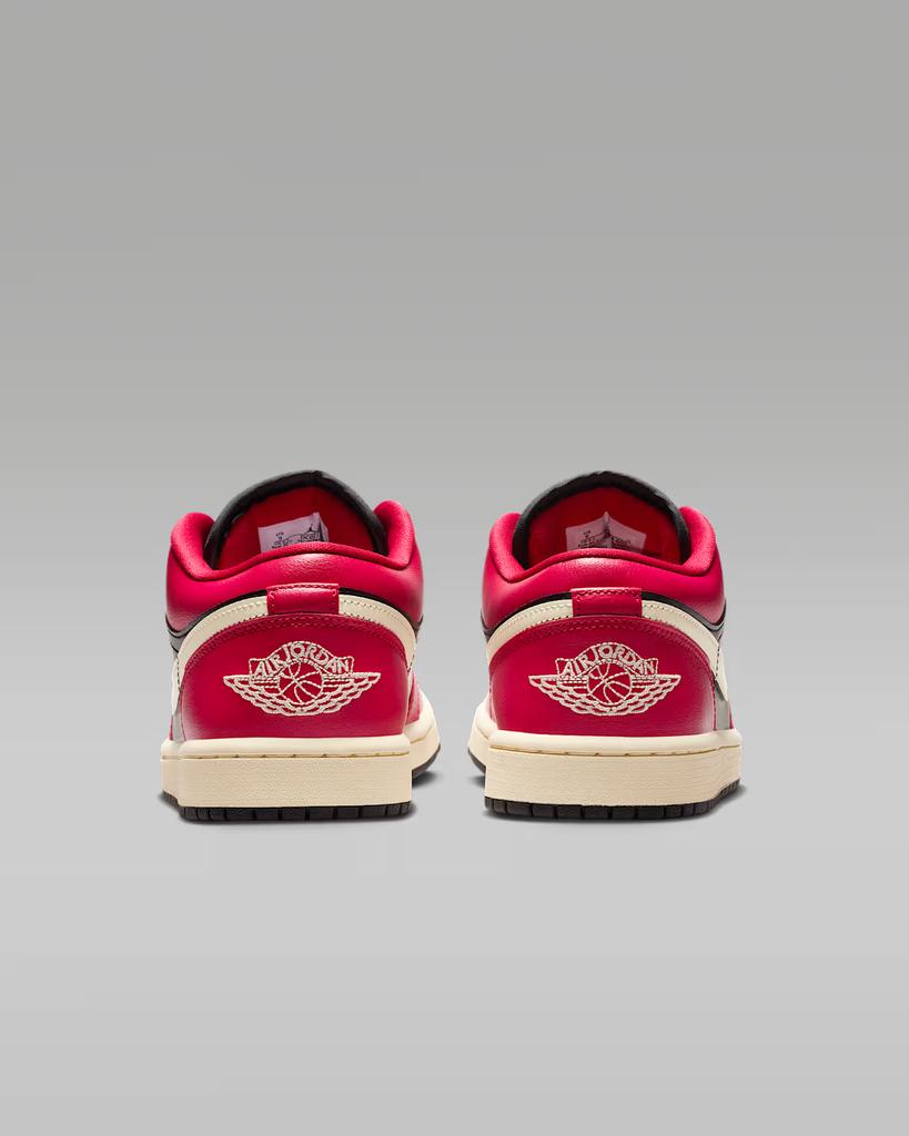 DC0774-605 Air Jordan 1 Low Mystic Hibiscus Black Coconut Milk (Women's)