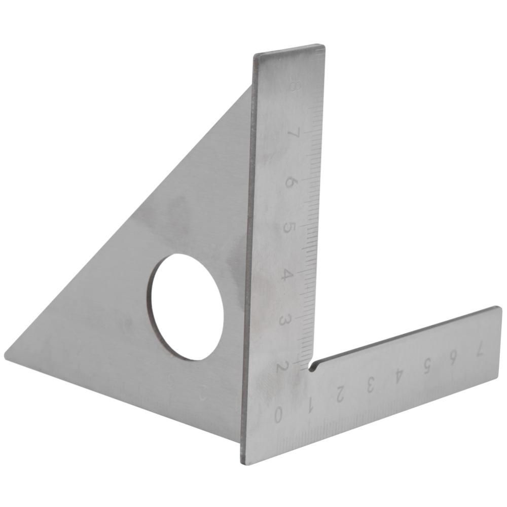 

90/45 Degrees Right Angle Ruler 3D Multi-Angle 1mm Precision 90 Degree Ruler Metric Silver Woodworking Ruler Woodworking