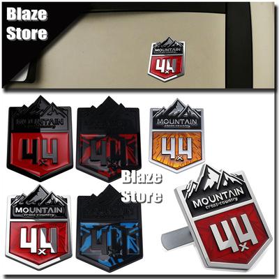 1 Stuks Berg Cross Country Metalen Badge Sticker Carrosserie Achterklep Decal