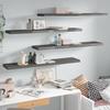 VidaXL Floating Wall Shelf 4 Pcs Glossy Grey 120x23.5x3.8cm MDF