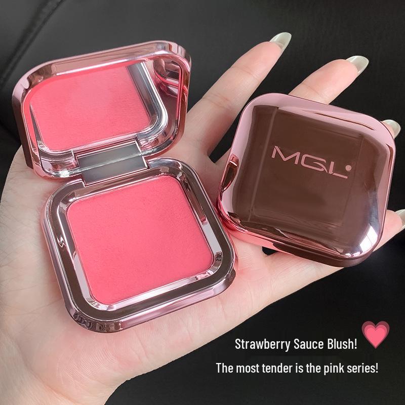 Blush 3D Opaco Color Albicocca Marrone - Trucco Nudo a Bassa Saturazione per Principianti e Influencer