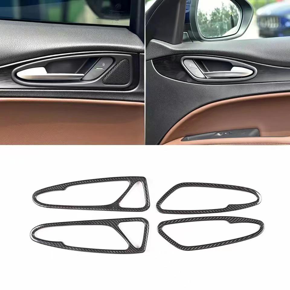 

Alfa Romeo Stelvio Interior Door Handle Carbon Fiber Pattern Sticker Set