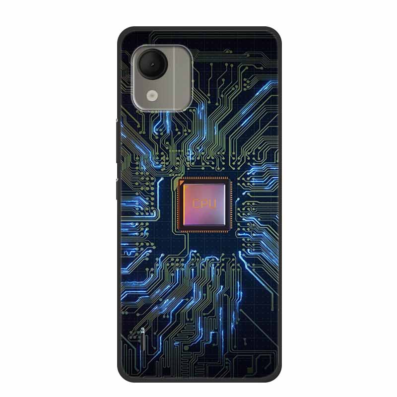 For Nokia C110 4G Case Luxury Silicone Back Cover for NokiaC110 Phone Coque C110 2023 Protector Shockproof Colorful Capas Bumper
