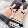 Außenhandel Vier Jahreszeiten Lolita Schleife Strümpfe Rosa Knochen Halloween Kniestrümpfe Grenzüberschreitend Süßes Mädchen