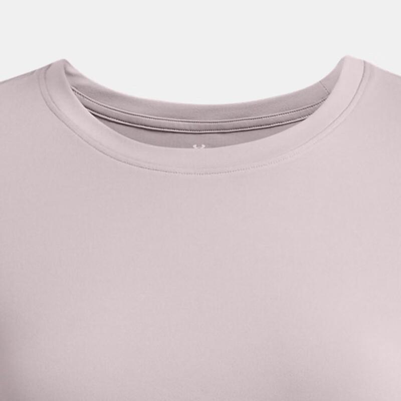 Under Armour Solid Color Breathable Comfortable Short Sleeve T-Shirt Women Tops Light-Purple 1379155-015