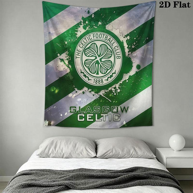 Celtic Football Club C Wall Hanging Printed Fabric Blanket Decorative Tapestries for Bedroom Living Room Home Decor