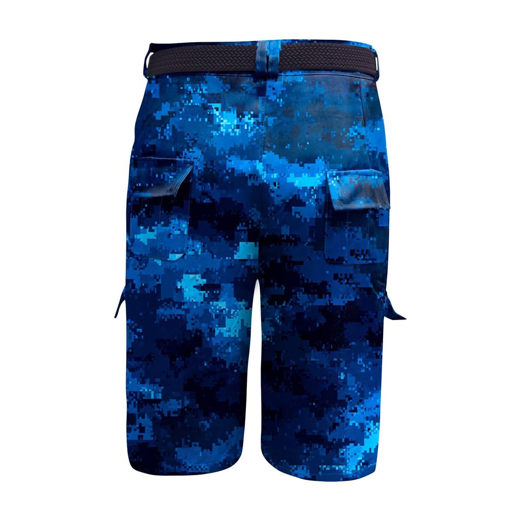 Pánské šortky pracovní oděvy s potiskem ke Dni nezávislosti a s více kapsami