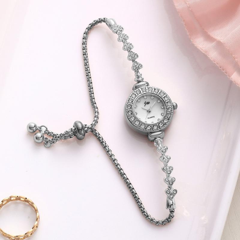 Women S Full Diamond Bracelet Watch Niche Light Luxury Pull Rope Jewelry Watch Women S Quartz Watch