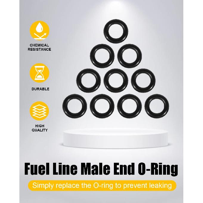 Universal Fuel Line Coupler O-Ring Fits for Fuel Injected Harley-Davidson Replace OEM MC600,188474,0706-0293,MC600-5