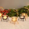 Reindeer Candlestick Tea Light Deer Metal Iron Candle Holders for Party Wedding Home Coffee Table Decor New Year Noel Gift