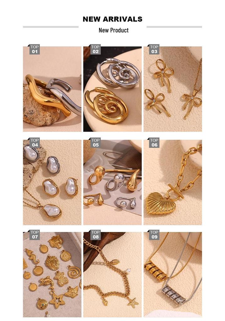 18K Gold-Plated Stainless Steel Tarot Card Necklace - European & American Retro Style