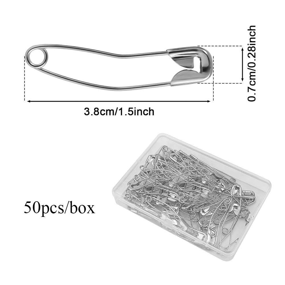 50pcs Curved Safety Pins Sewing Quilting Basting Pins Bent Safety Pins Accessories for Crafting Quilting Knitting Sewing