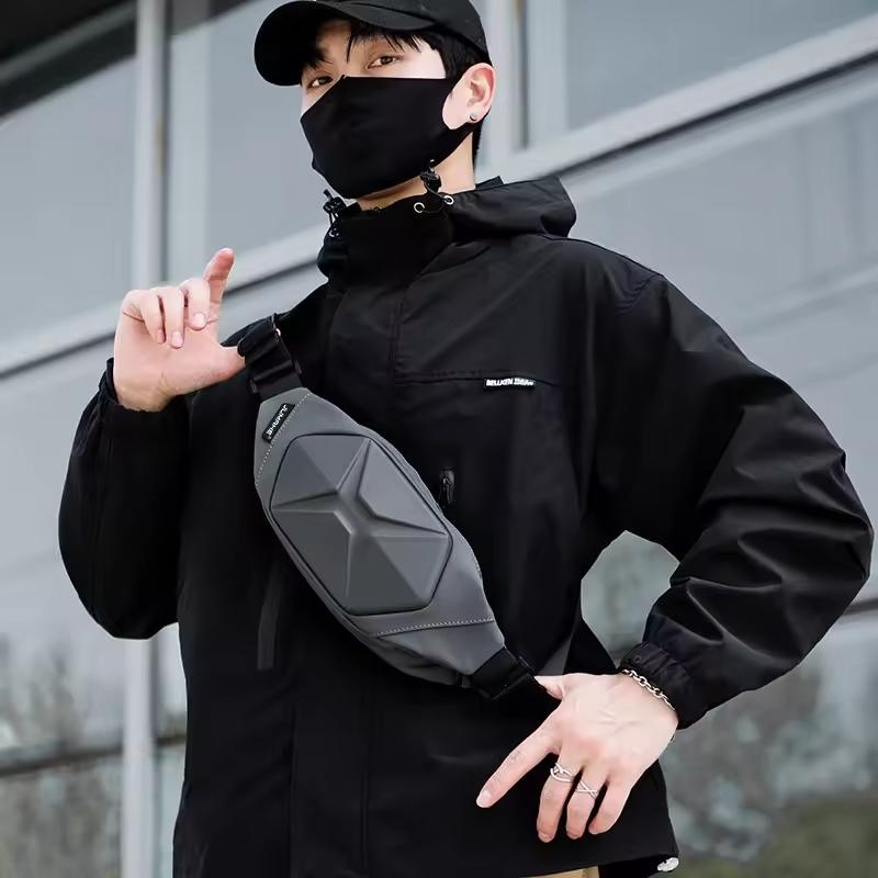 Waterproof Men Chest Bags Fashion Solid Color Ride Waist Packs High Quality Unisex Fanny Pack Travel Storage Crossbody Bag Male