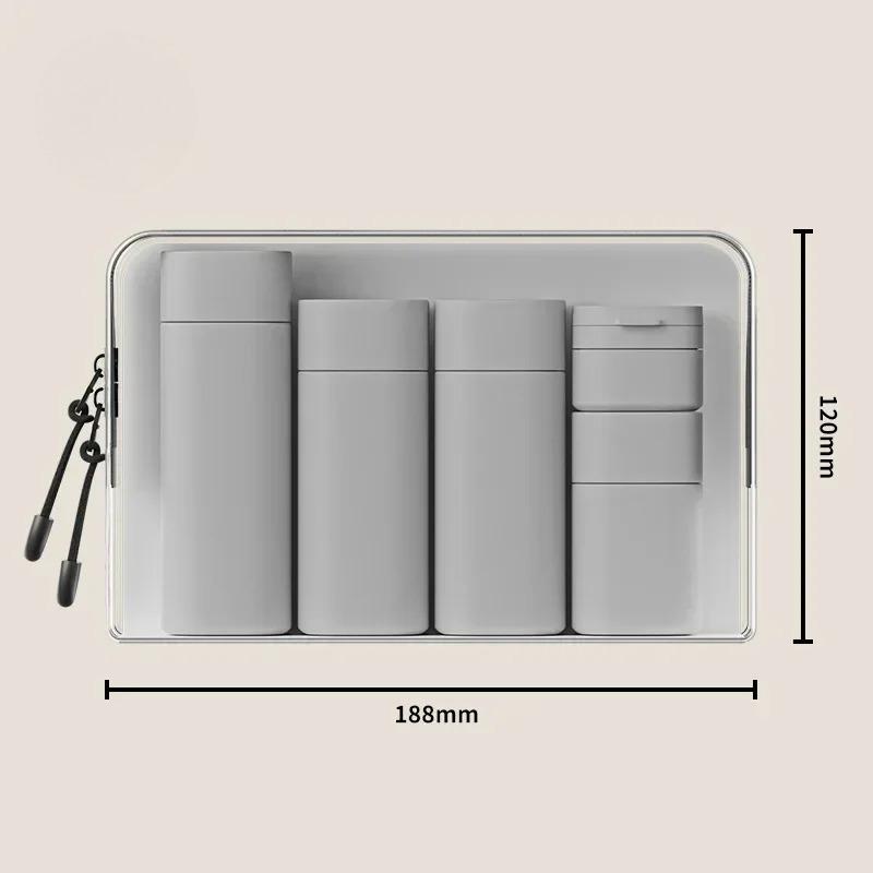 5pcs Multiple Colors Hydrating Makeup Dispensing Bottles Portable Lotions Shampoos Traveling Refillable Squeezed Empty Bottles