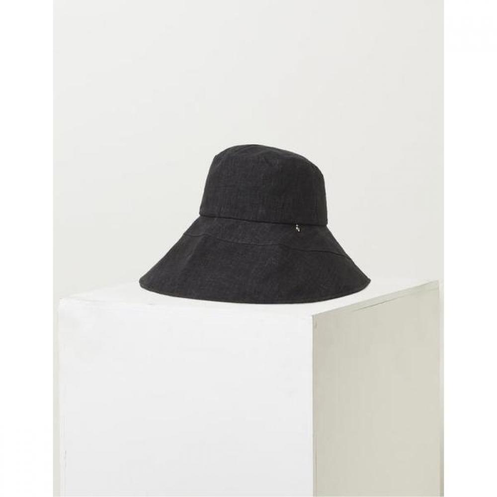 Daks Linen Floppy Hat Black Check Pattern Dbhe2e122