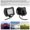 2PCS 4in 72W LED Work Light 30 degrees  Spotlight IP67 Lamp for Off Road Truck  SUV Boat 12V 24V
