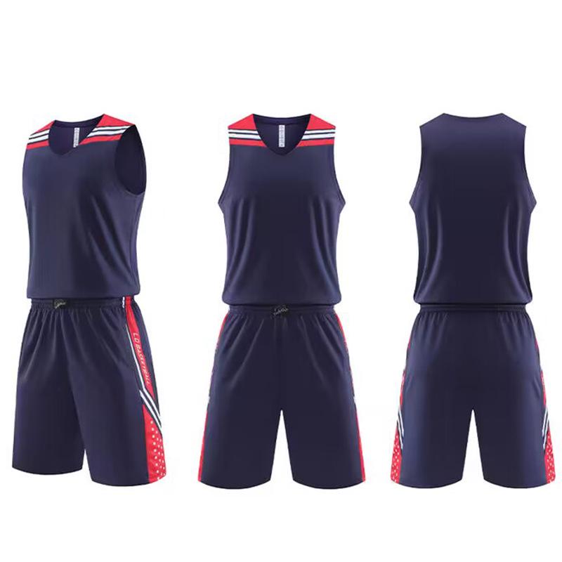 Cross-border Teen & Adult Basketball Jersey Set for Training and Competitions