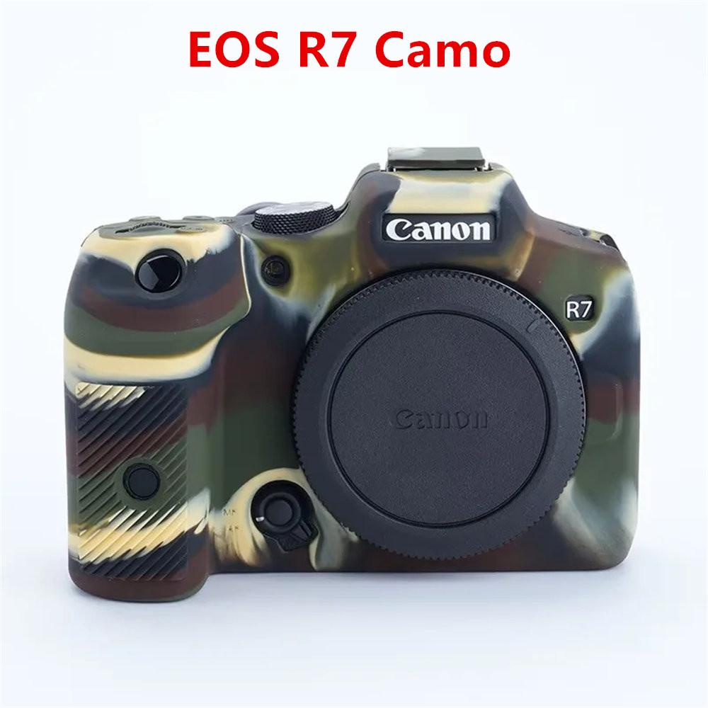 Soft Silicone Armor Camera Body Case For Canon EOS R10 R7 RP R6 R 7D 77D 600D 650D 700D Shockproof Cover