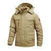 Men's Winter Cotton Coat, Thickened Velvet, Warm Casual and Versatile Jacket, Men's Loose Large Size, Medium and Long Cotton Coat, Solid Color