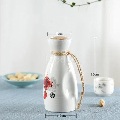 Restaurant decoration Decorative sashimi Salmon garnish bottle Dry ice small pot ice cup Wine bottle Japanese creative ceramics