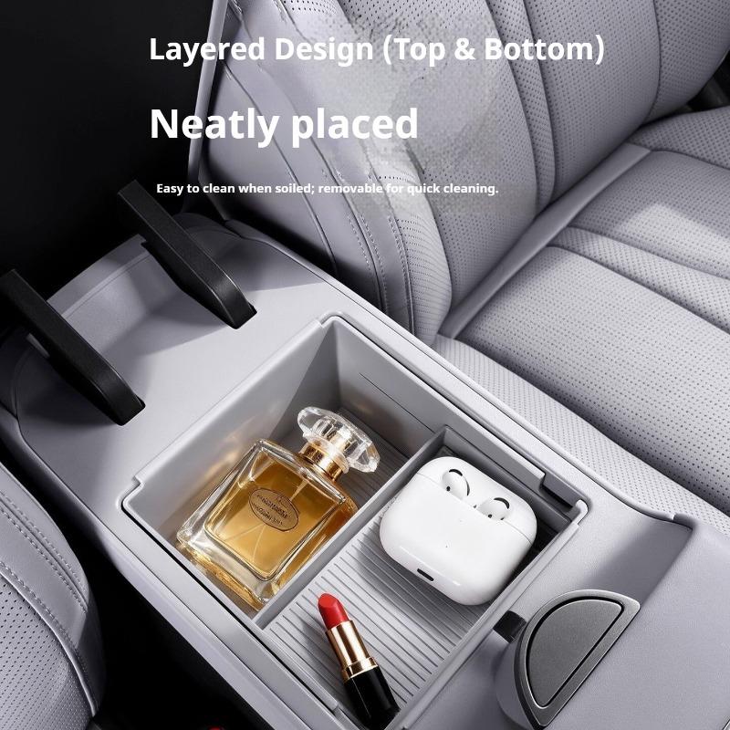 For BYD Sealion 6 Seal U EV/DMI Car Armrest Storage Box Sliding Separate Layer Organizer