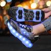 Girs LED Leuchtende Rollschuhe Vierrad-Skates Herren- und Kinder-Rollschuhe LED-Lichtschuhe