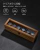 SONGMICS Wooden Watch Case for 6 Collection Case with Clear Watch Accessory Stylish Day Gift for Men and Birthday JOW006K01 Watches, Window, Box,