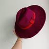 Elastisches Band Buntes Wildlederhut Herbst und Winter Damenfilzhut Breitkrempiger Hut Britischer Stil Retro Herrenhut Gorras Hombre