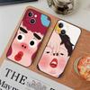 Cartoon Chubby Girl Phone Case Phone Case For Iphone 17 16 15 11 13 14 Pro Max X Xr Xs Max 12mini Black Shell Cover Case