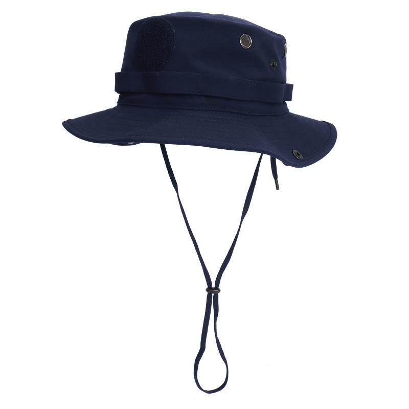 

Летняя мода универсальная шляпа от солнца мужские и женские шляпы можно напечатать быстросохнущая шляпа-ведро M（56-58cm） королевский синий