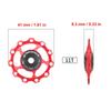 2PCS Aluminum Alloy Bike Rear Derailleur Wheel Mountain Bikes Derailleur Pulley  Cycling Parts