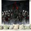 Assassin Creed Wall Tapestry Aesthetic Wall Hanging Printed Fabric Blanket Decorative Tapestries for Bedroom Living Room Home Decor